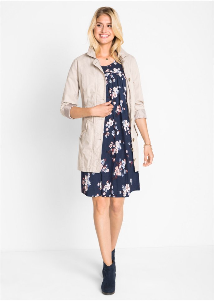 Kurzes Jerseykleid, Kurzarm