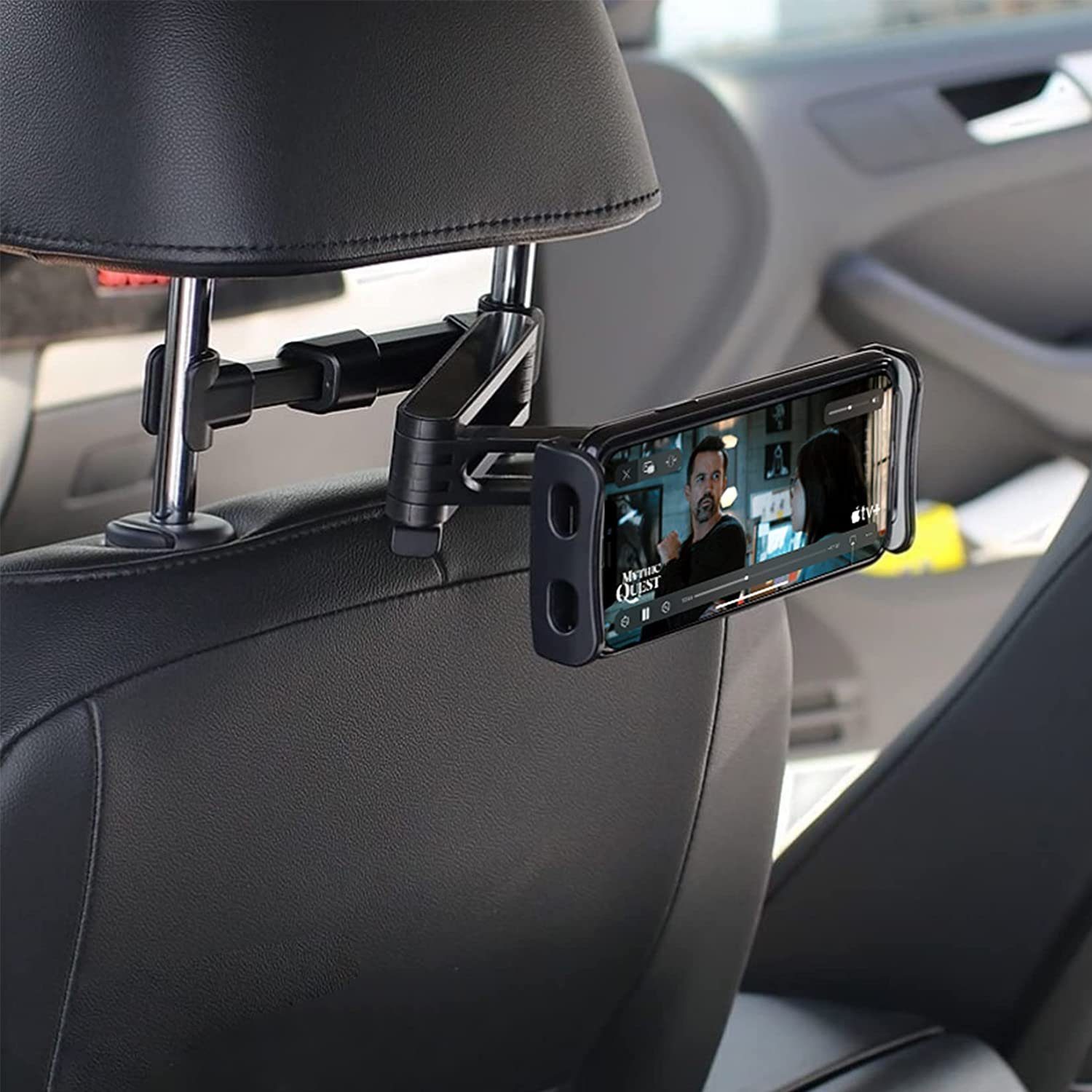 Directin Ausziehbare KFZ-Kopfstützen Halterung um 360 ° drehbar Tablet-Halterung, (bis 11,00 Zoll, für 4,4-11 Zoll Geräte, verstellbare Tablet-Kopfstützenhalterung, Kopfstütze KFZ Halterung Universal, Tablet Halterung Auto Verstellbar)