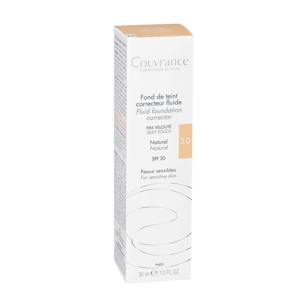 Avène Couvrance Fond de teint correcteur fluid e naturel n°2 30 ml Nv Boitier Fond de teint fluide