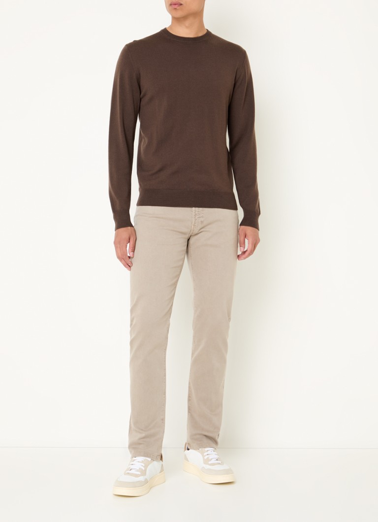 Boggi Milano  Slim fit jeans in lyocellblend met gekleurde wassing