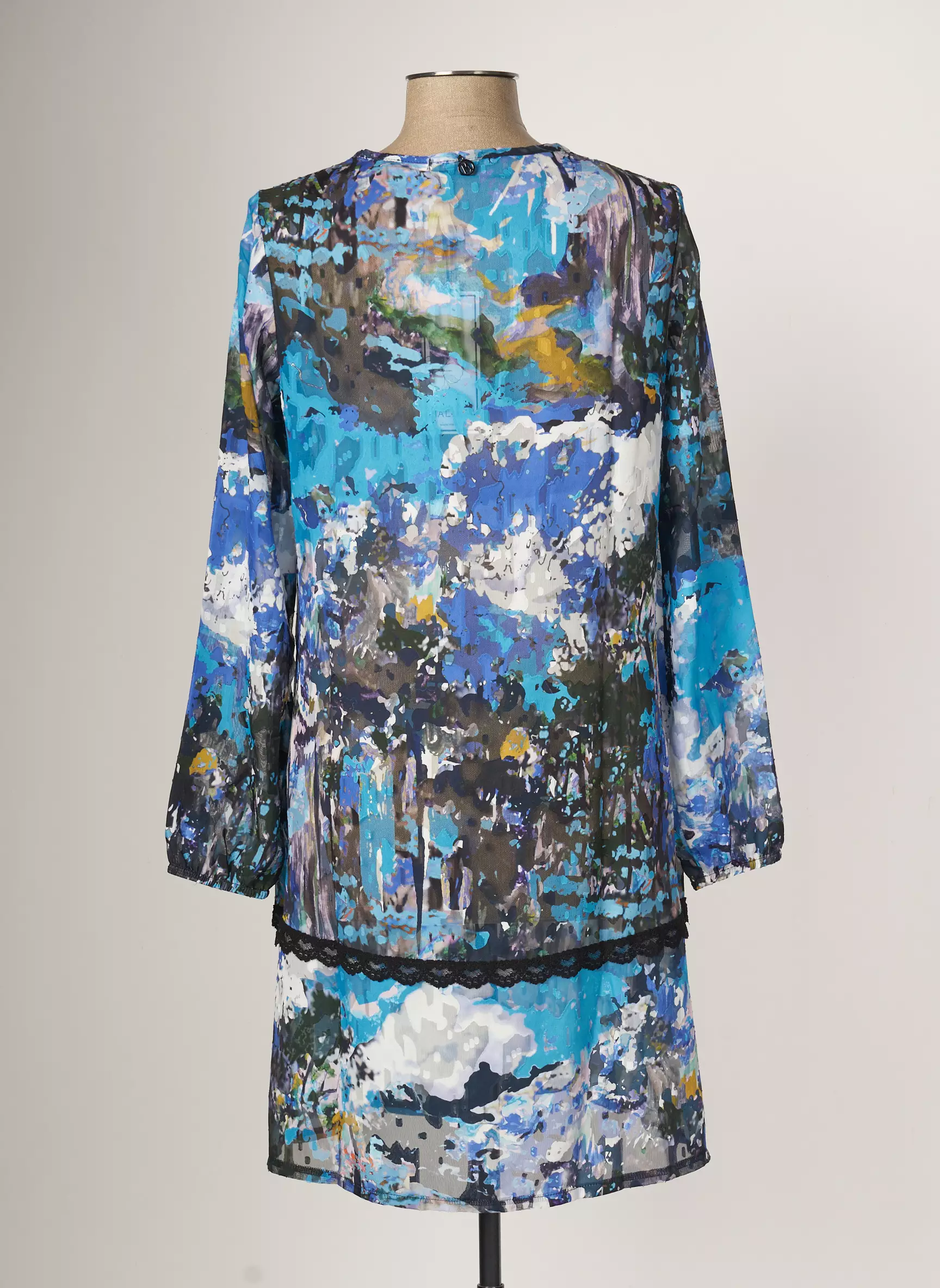Maloka Robes Mi Longues Femme couleur bleu