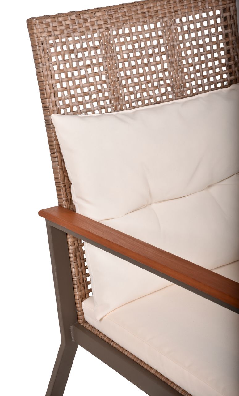 Garden Pleasure Schaukelstuhl Set SINALOA, Teak Look