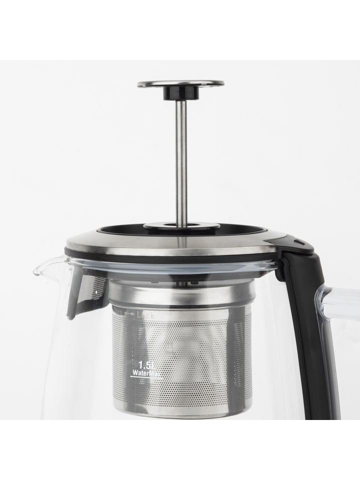 HKoenig Wasserkocher mit Teefilter TI600 in Silber günstig kaufen onesize