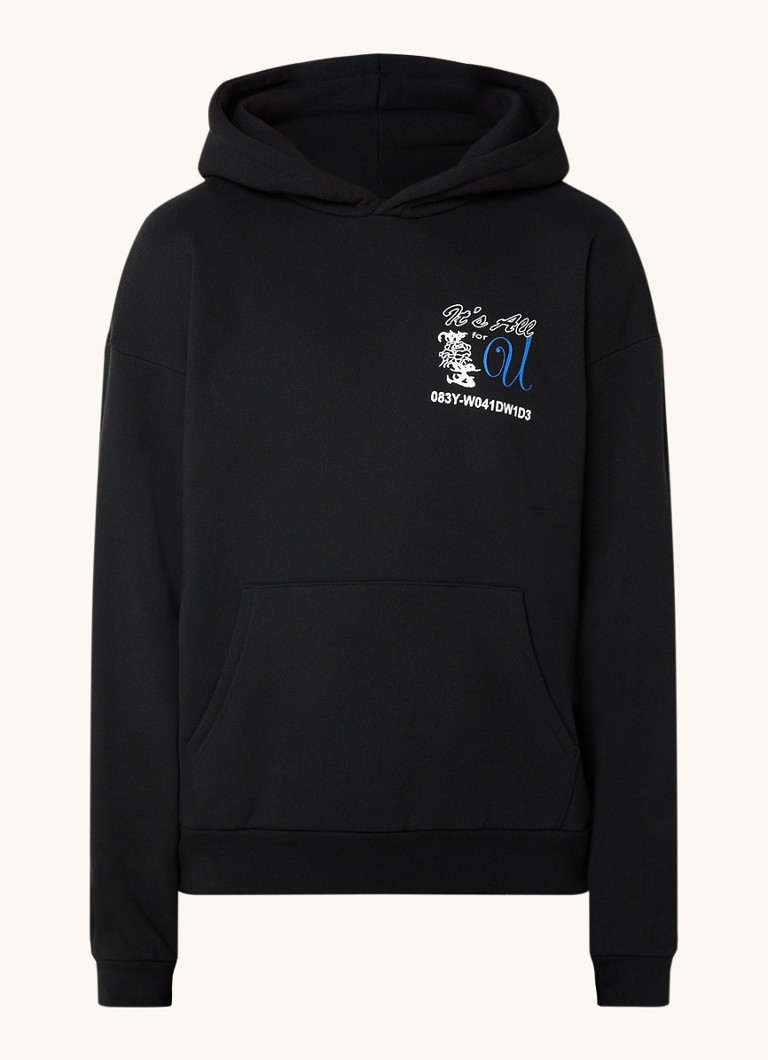 Bluza z kapturem Obey For You z nadrukiem z przodu i z tyłu.
