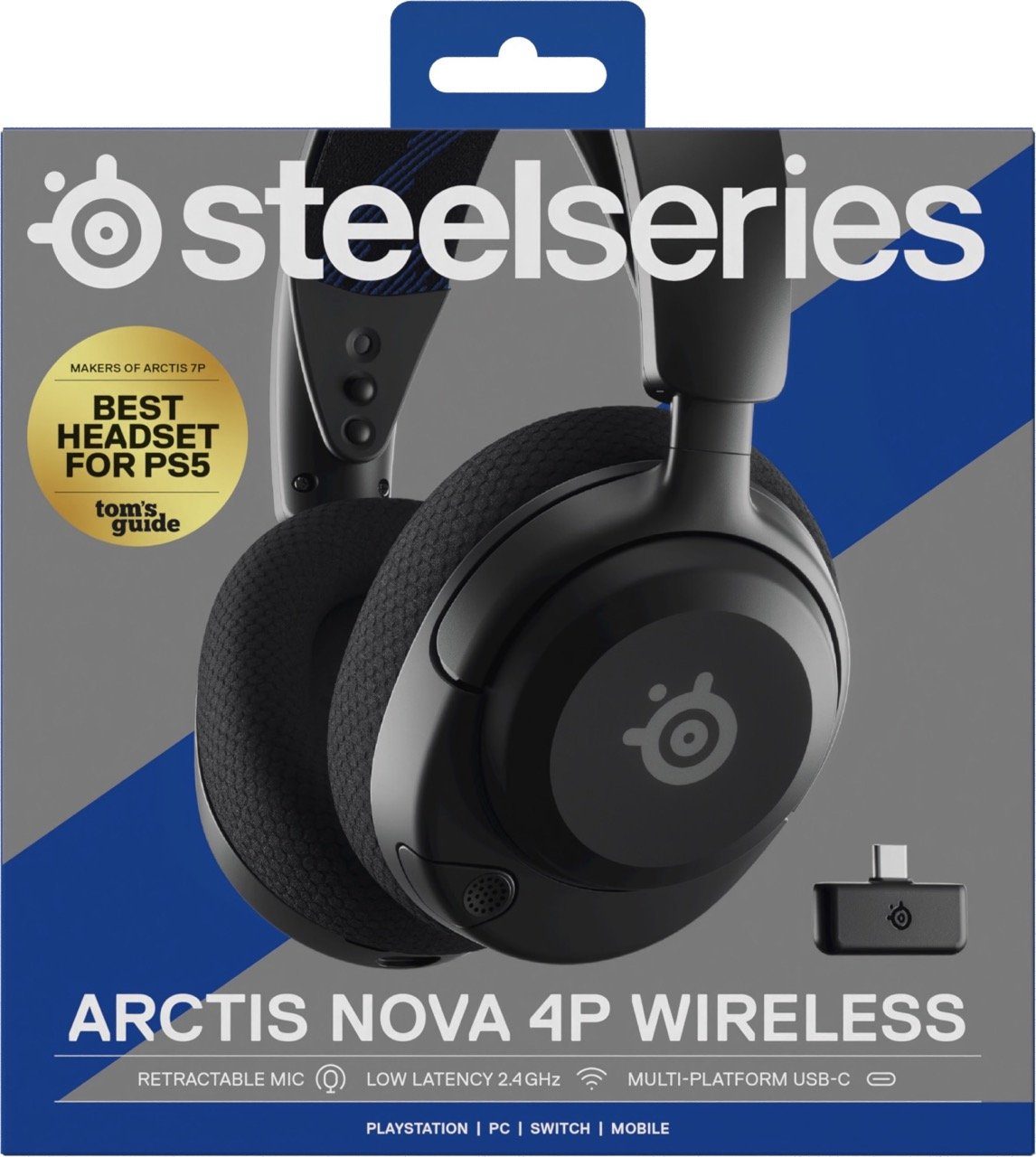 SteelSeries Arctis Nova 4P Gaming-Headset (360 Spatial Audio)