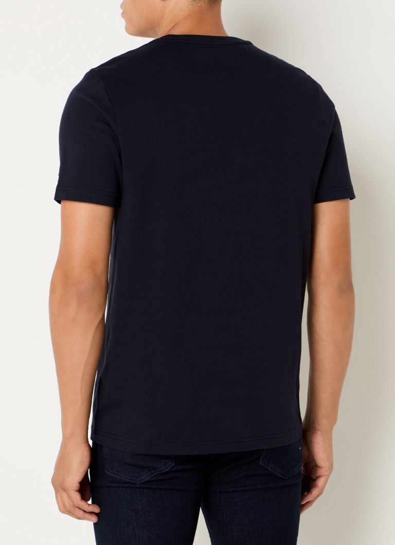 Tricou Tommy Hilfiger cu etichetă brodată