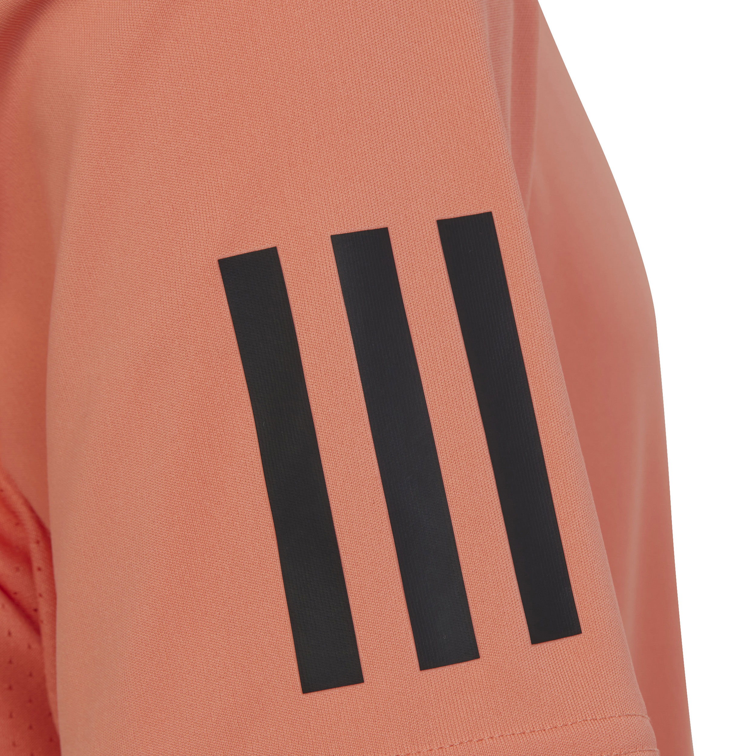 Club 3-Stripes T-Shirt Jungen - Orange, Schwarz