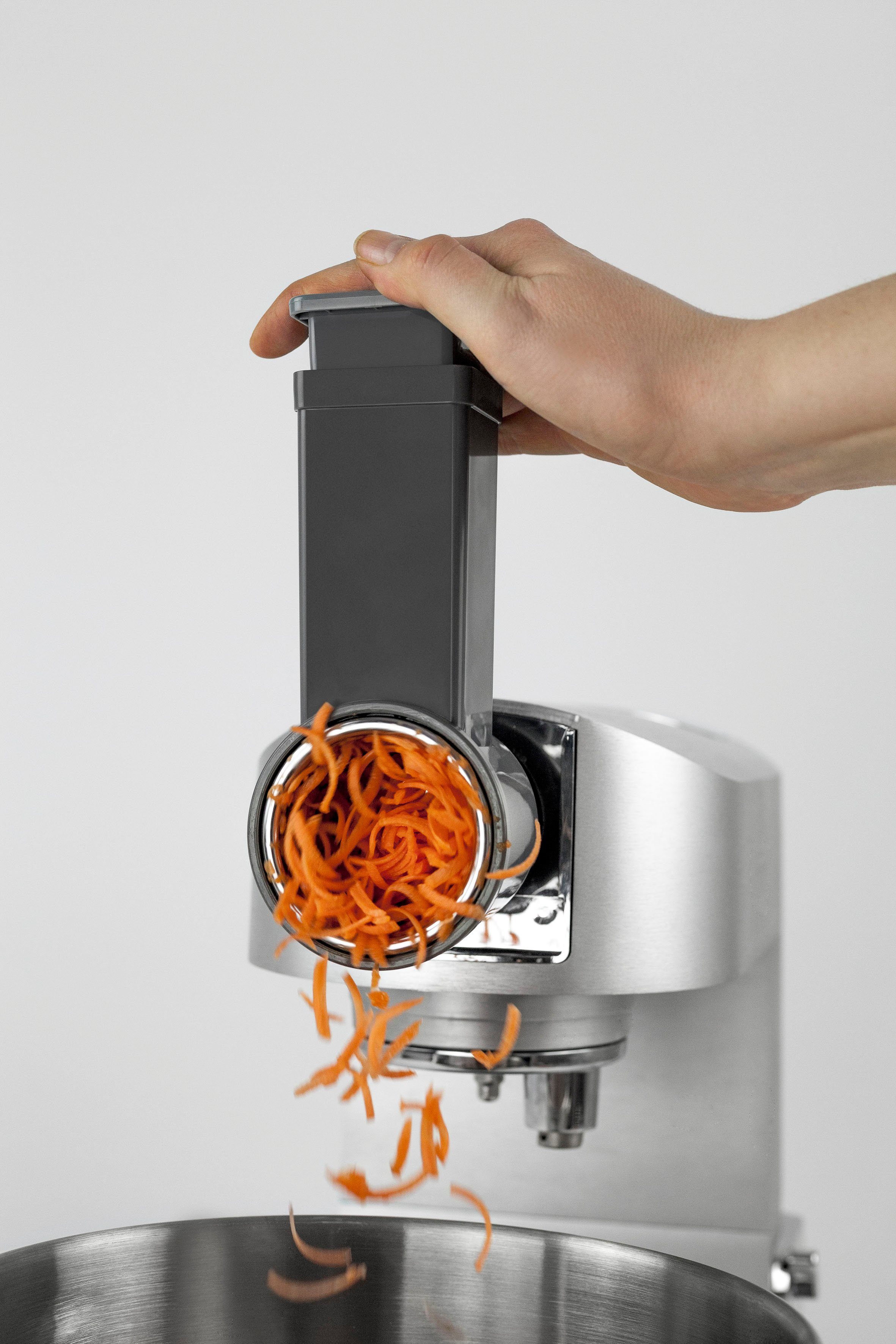 Caso Küchenmaschine CASO KM 1200 Chef, 1200 W, 6 l Schüssel, inkl. Fleischwolfvorsatz und 2. Edelstahlschüssel.