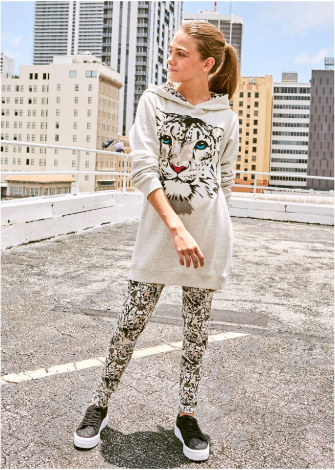 Mädchen Sweatshirt + Leggings (2-tlg. Set)