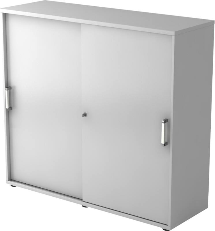 Hammerbacher Schiebetürenschrank 3FH CE Grau 1.200 x 400 x 1.100 mm