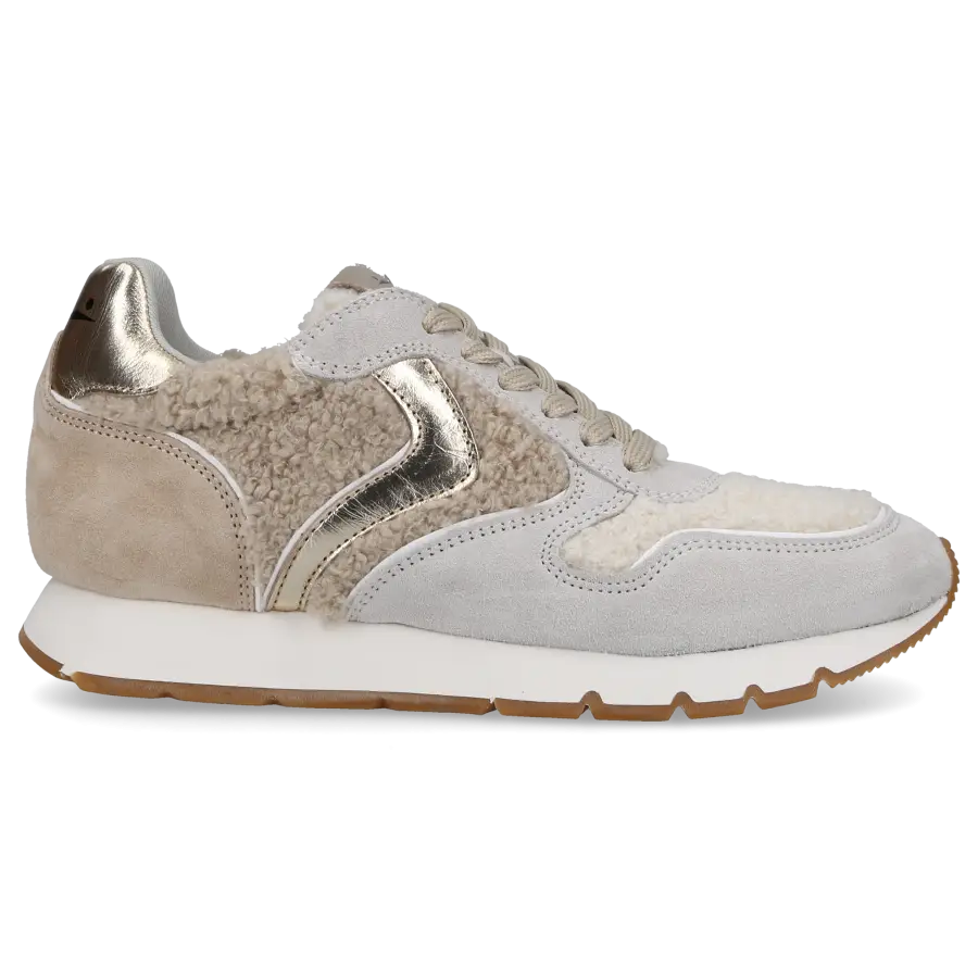 VOILE BLANCHE - Sneaker low JULIA Veloursleder - beige