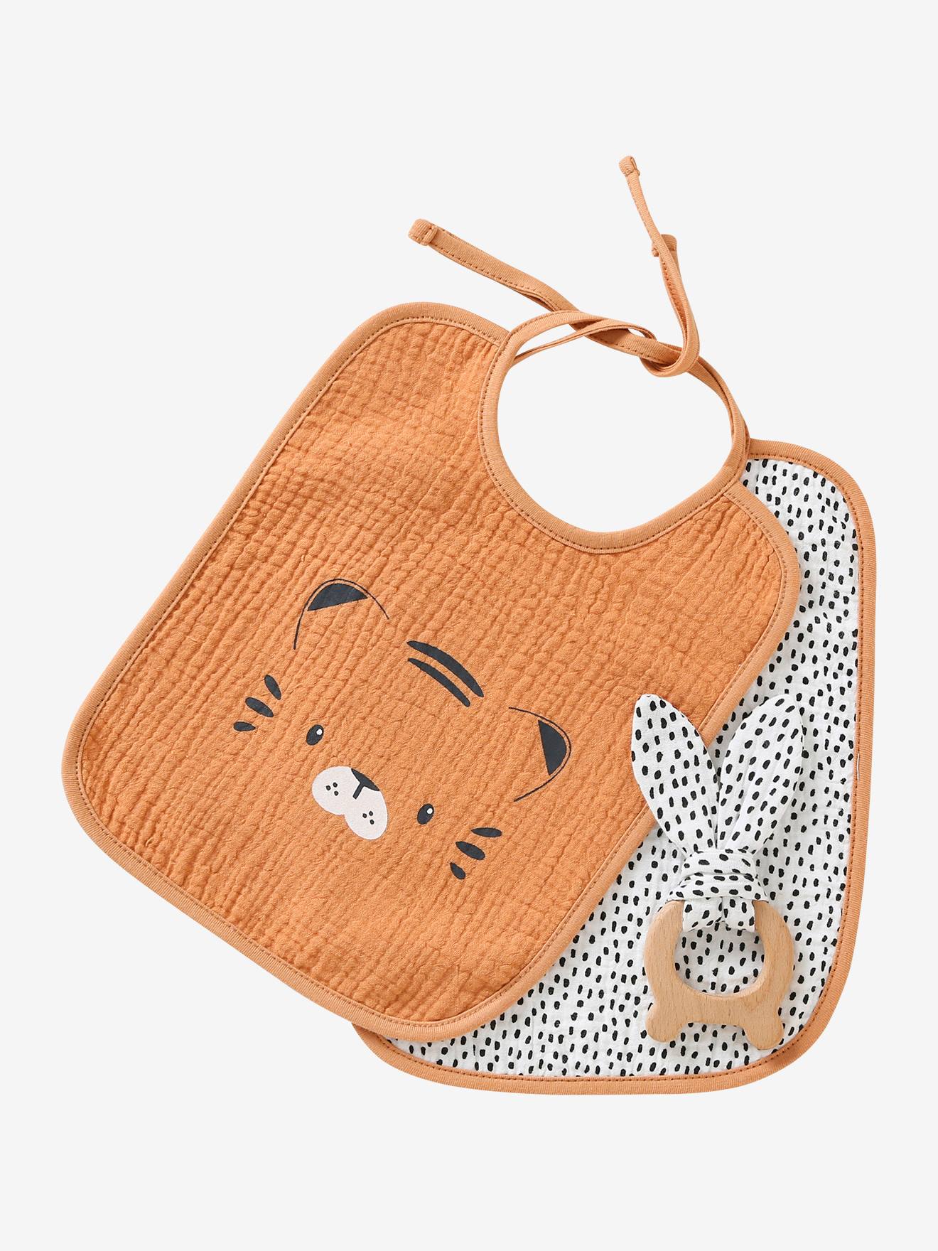 Vertbaudet Baby Geschenk-Set zur Geburt, personalisierbar Oeko-Tex - braun