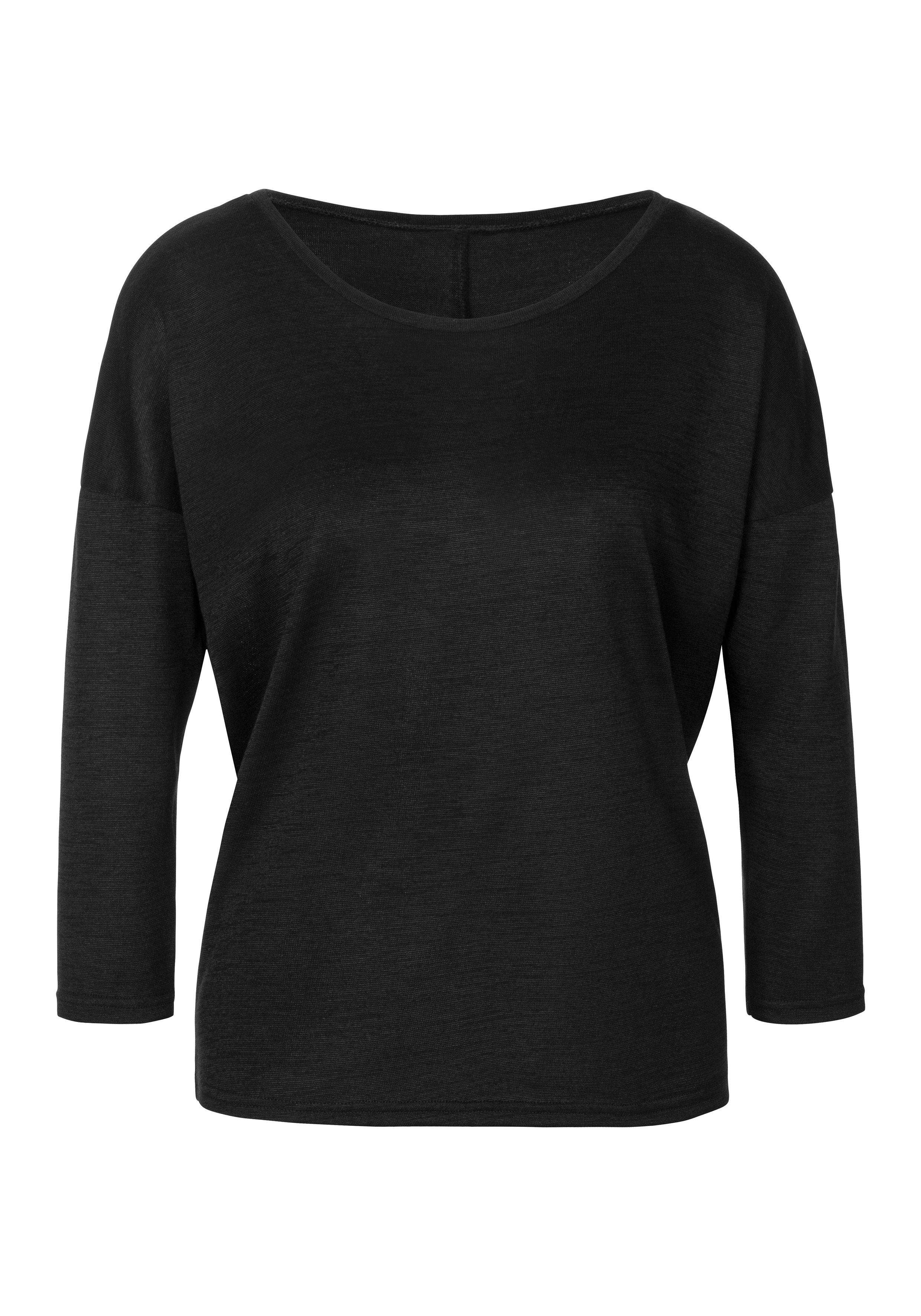 LASCANA 3/4-Arm-Shirt (Spar-Set, 2er-Pack) aus leichter Strickqualität