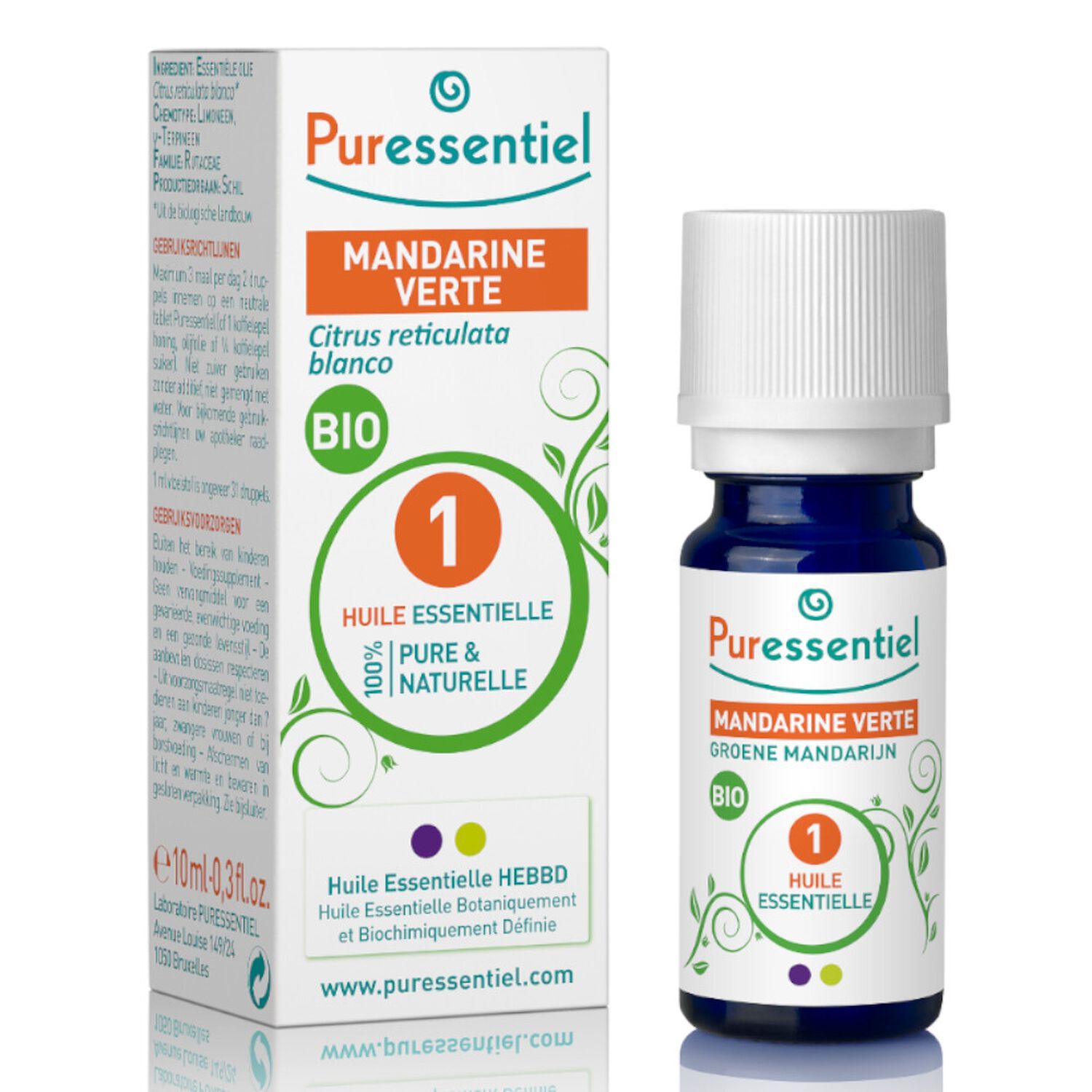 Puressentiel Huile Essentielle Mandarine Verte BIO 10 ml