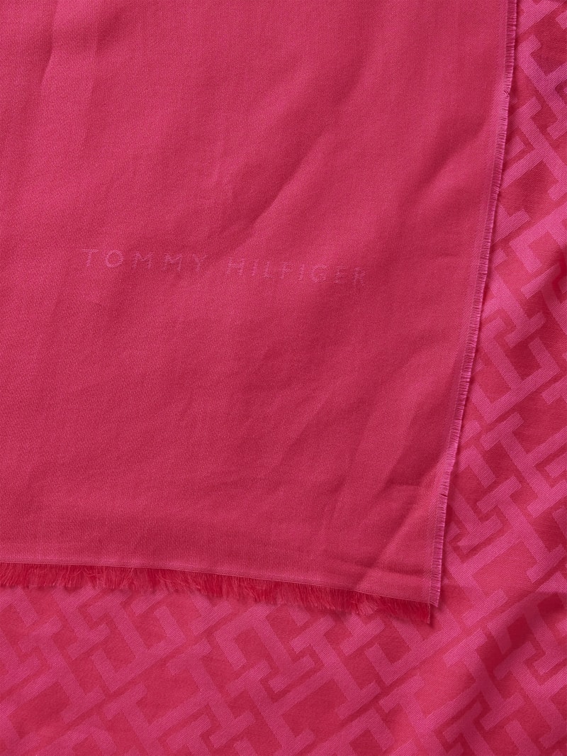 Schal mit Logo-Muster in pink