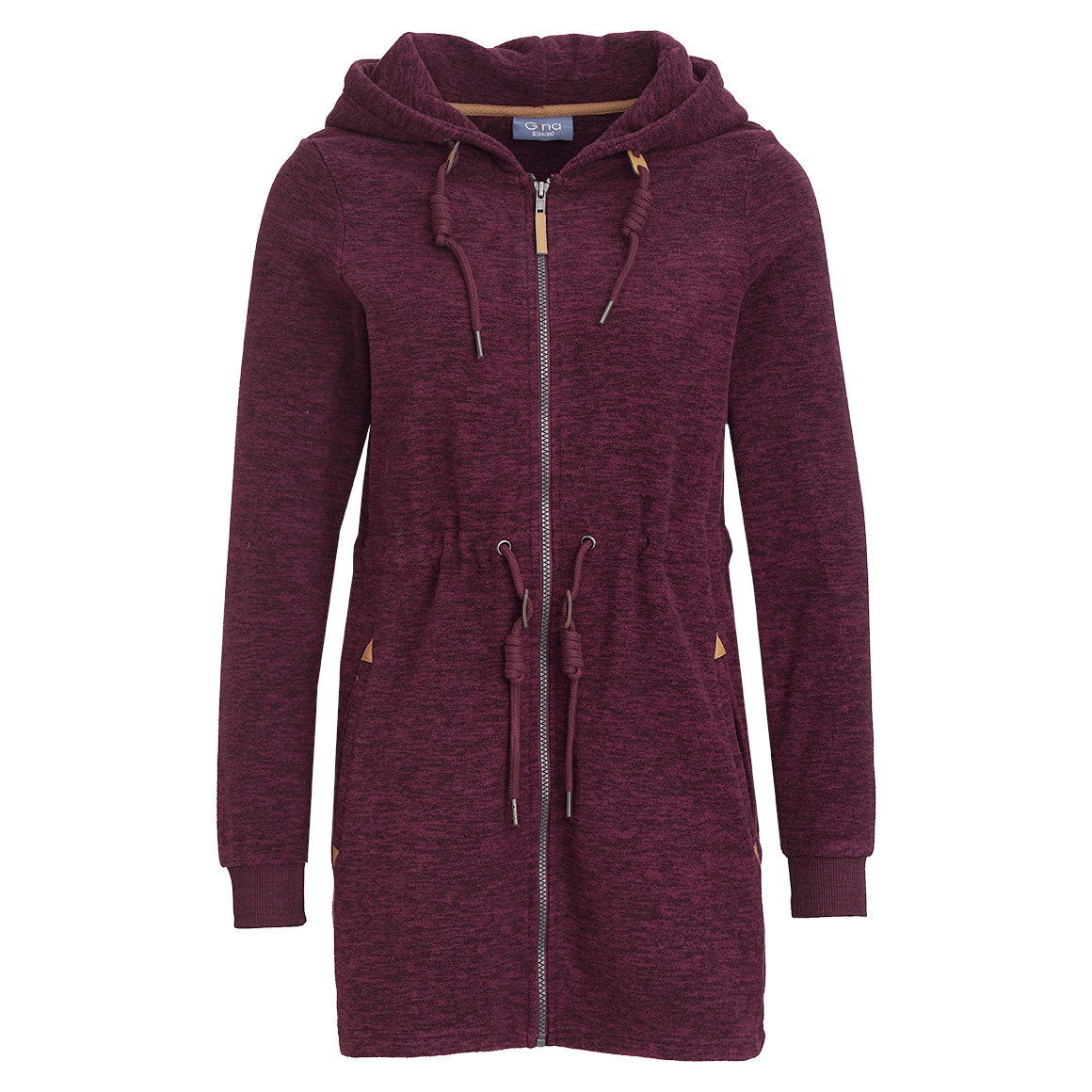 Damen Fleecejacke mit Kapuze