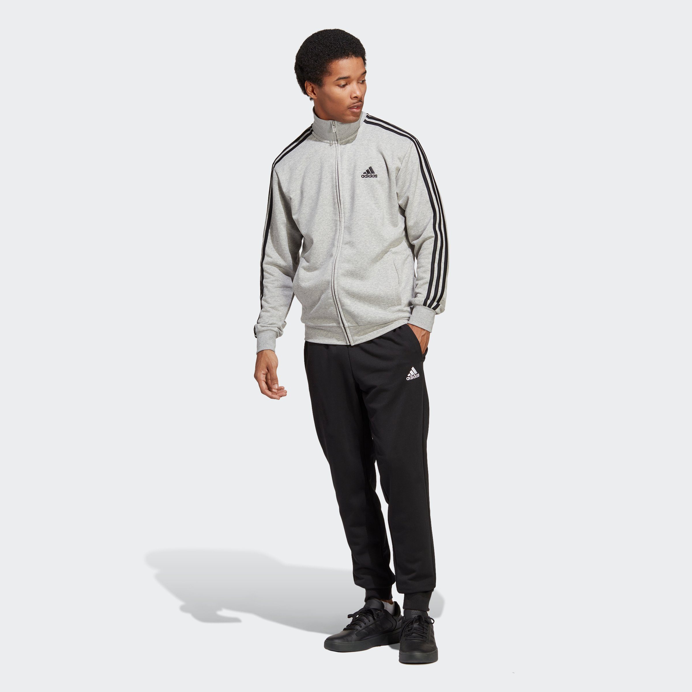 adidas Sportswear Trainingsanzug BASIC 3-STREIFEN FRENCH TERRY (2-tlg)