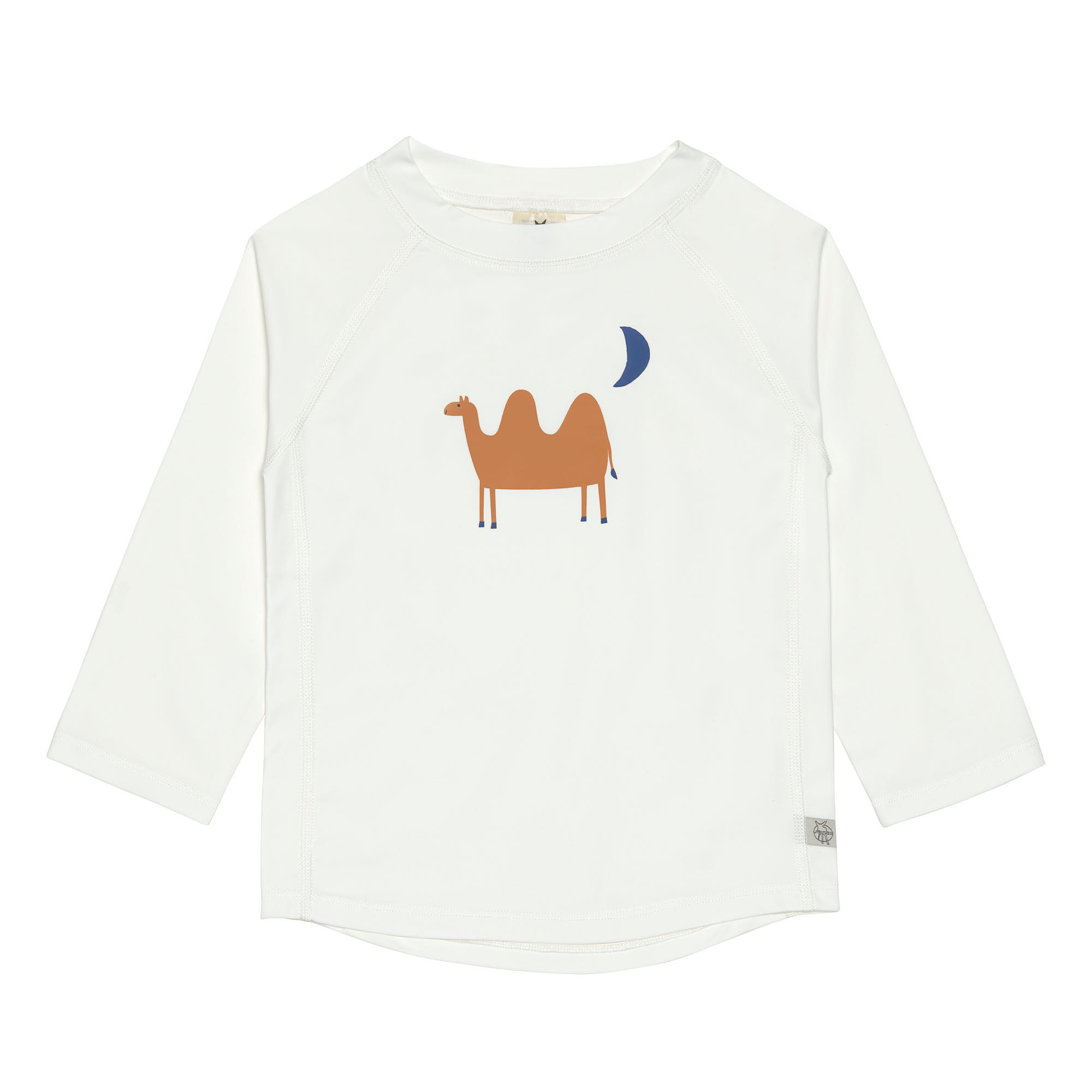 UV Shirt Kinder Langarm - Kamel, Weiß