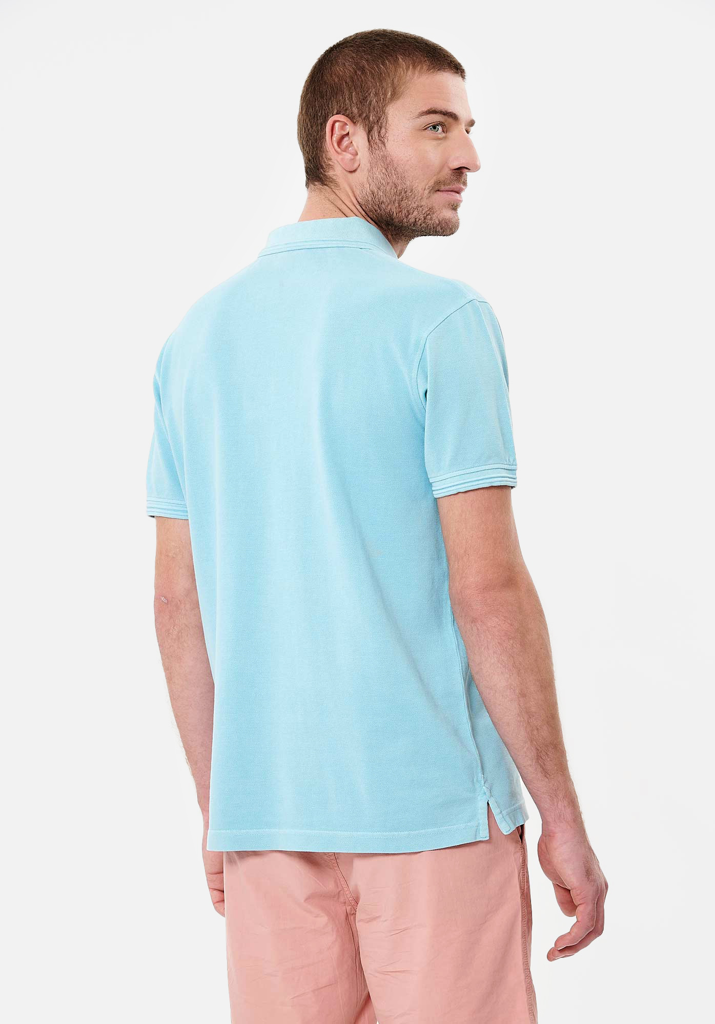 CORTO  Polo bleu Homme en 100% coton