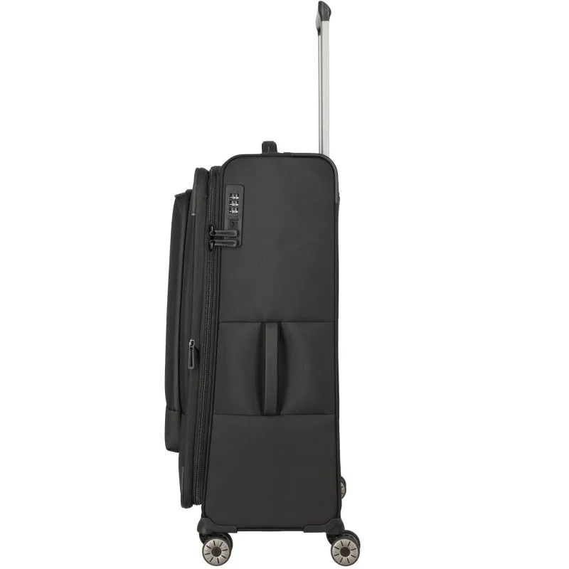 Travelite CROSSLITE Trolley L (77 cm) - Schwarz