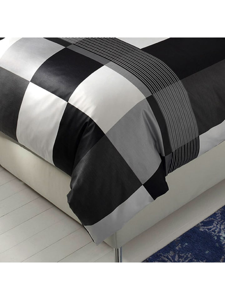 JOOP! Bettwäsche Plaza Squares in black günstig kaufen