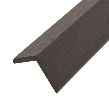 Teppichboden Winkelleisten 5 Stk. WPC 170 cm Dunkelbraun, vidaXL, Höhe: 4.5 mm