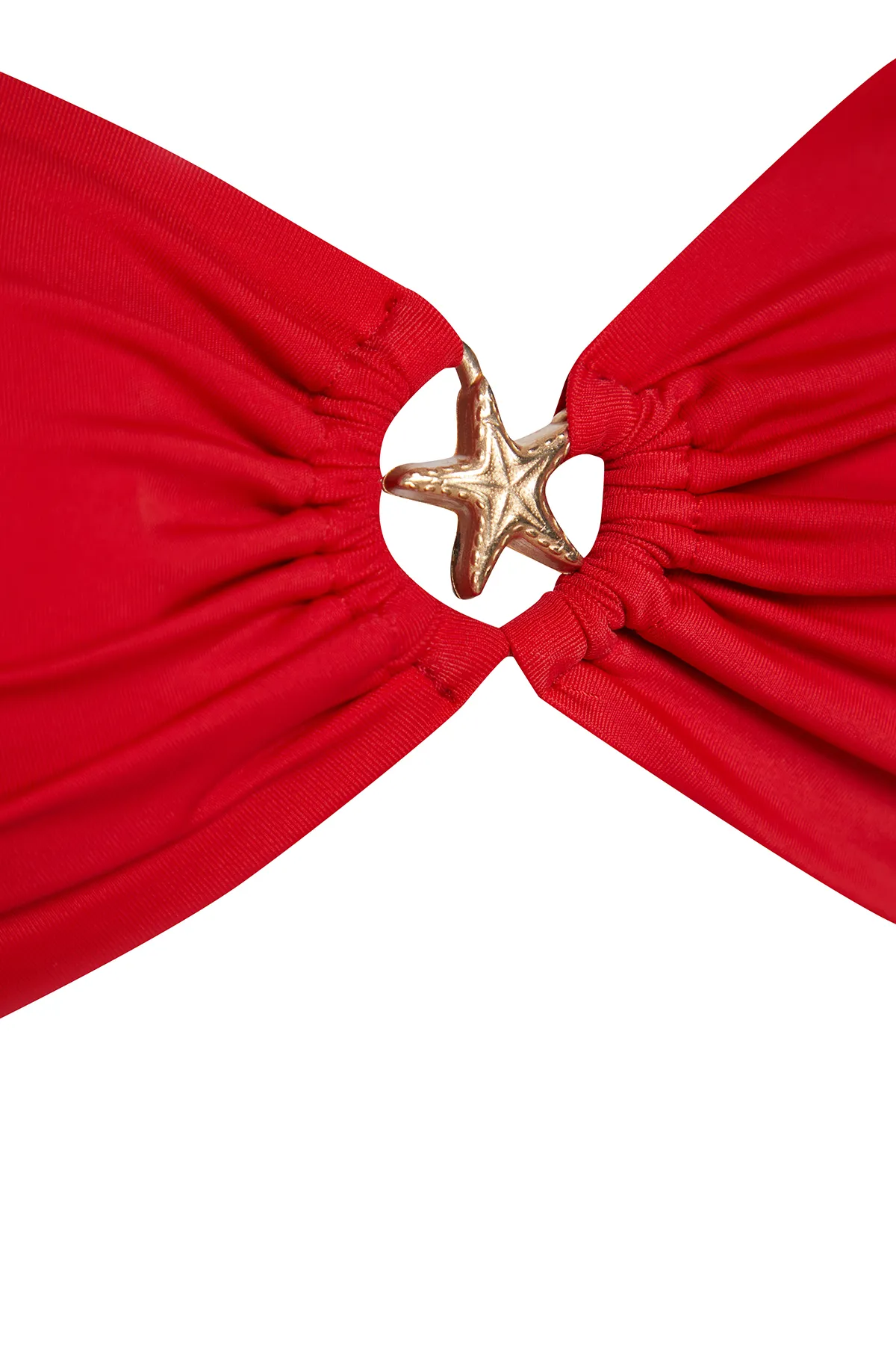 Trendyol Collection  Bikinioberteil mit rotem trägerlosem Zubehör TBESS24BU00150