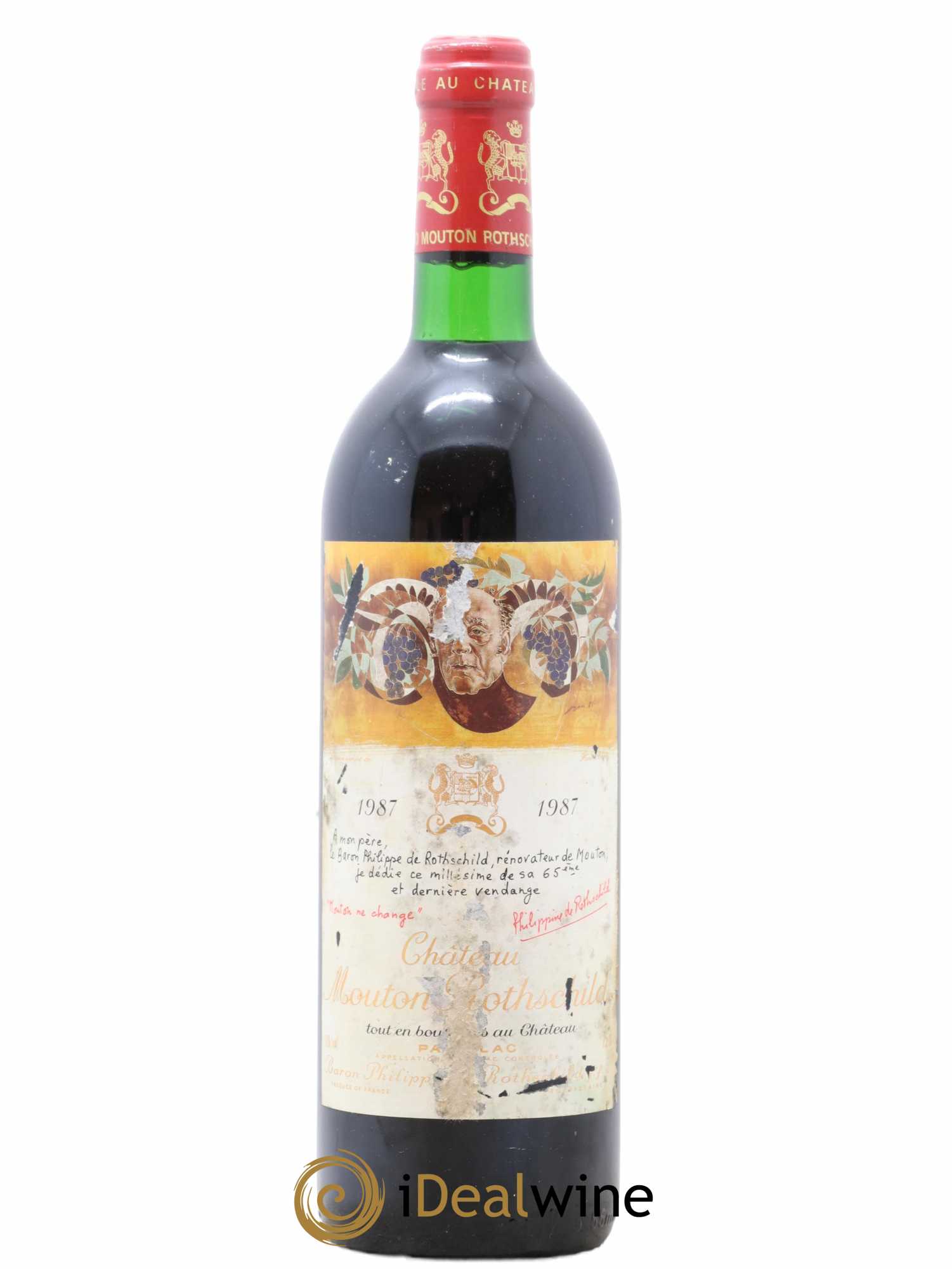 Château Mouton Rothschild 1er Grand Cru Classé  1987 - Lot de 1 Bouteille