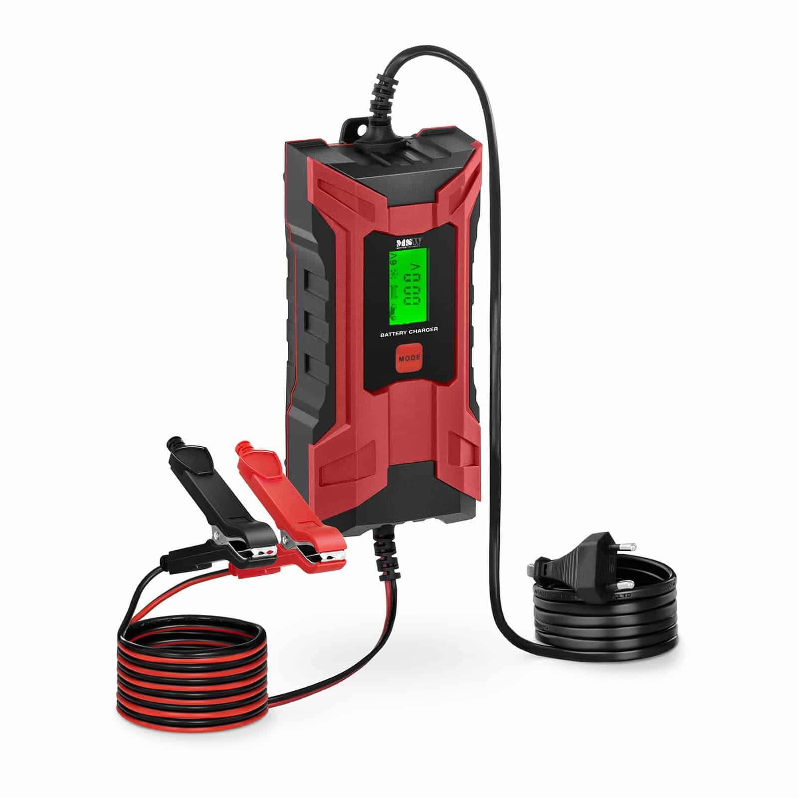 MSW Auto Ladegerät Batterieladegerät Pkw Kfz LCD Schnellladen 6V/2A 12V/4A Autobatterie-Ladegerät