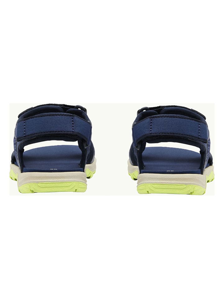 Jack Wolfskin Sandalen in Dunkelblau/Hellgrün günstig kaufen