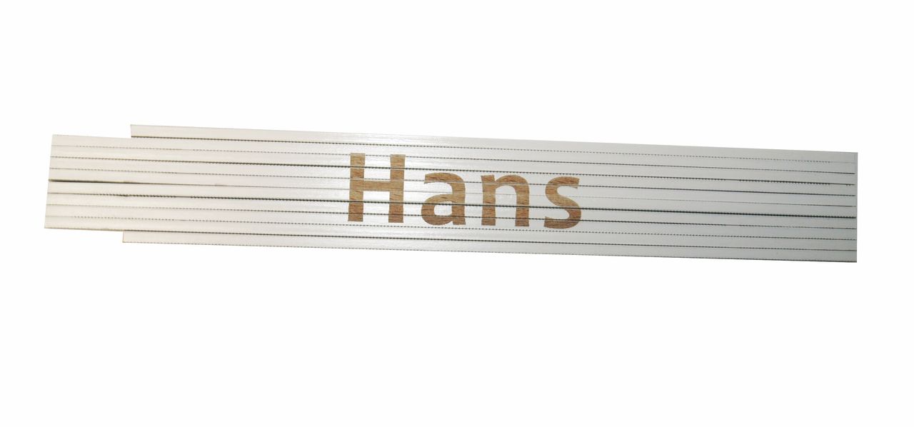 Heka Werkzeuge GmbH Meterstab weiß Hans