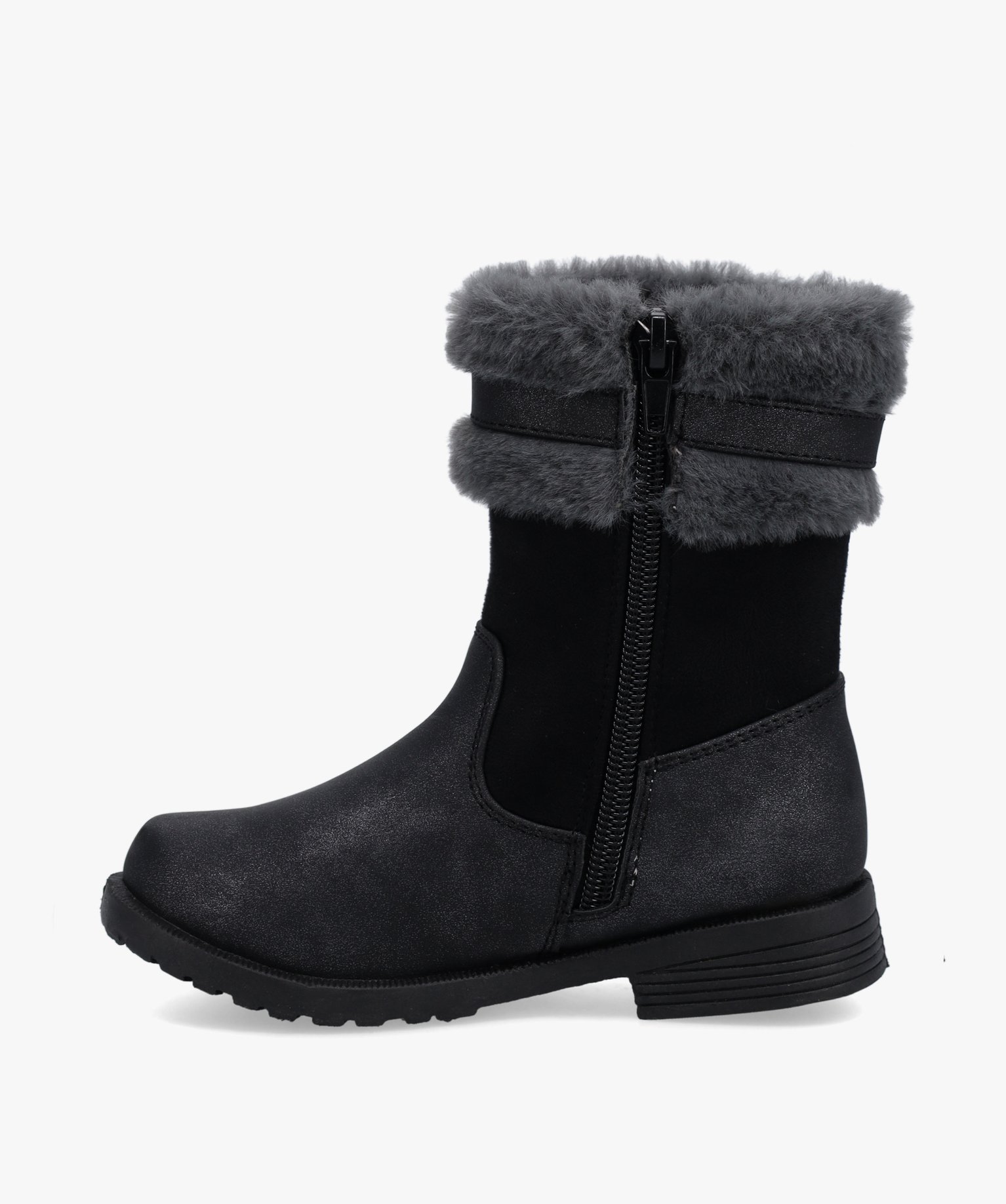 Boots fourrées fille dessus métallisé – Pat’Patrouille noir | GEMO
