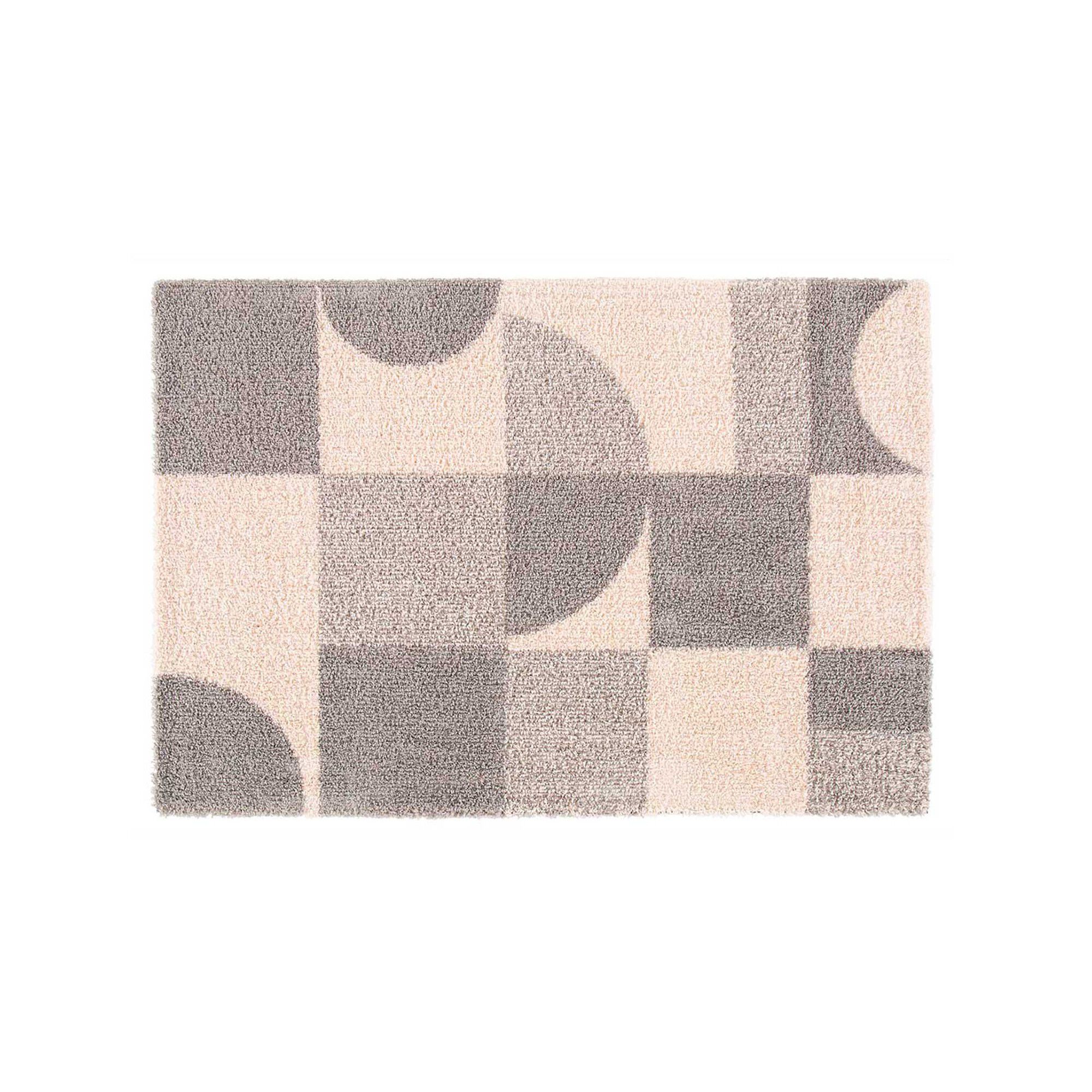 Tapis décoratif rectangulaire, motif géométrique