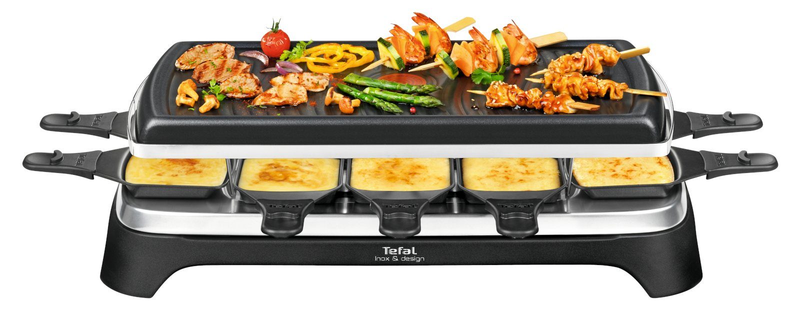 Tefal Raclette Ambience, 10 Raclettepfännchen, 1350 W
