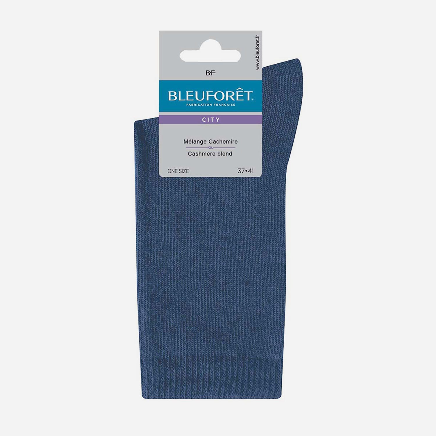 Chaussettes BLEUFORET bleues en cachemire mélangé 37-41