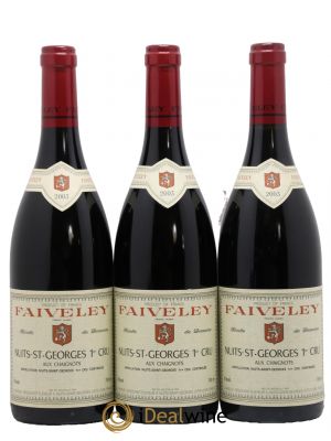 Nuits Saint-Georges 1er Cru Aux Chaignots Faiveley  2003 - Lot de 3 Bouteilles