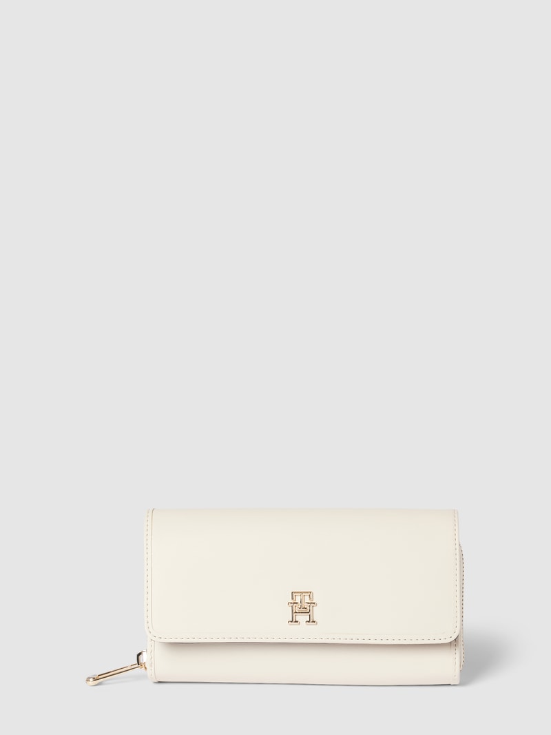 Portemonnaie mit Label-Detail Modell 'CITY SUMMER' in sand