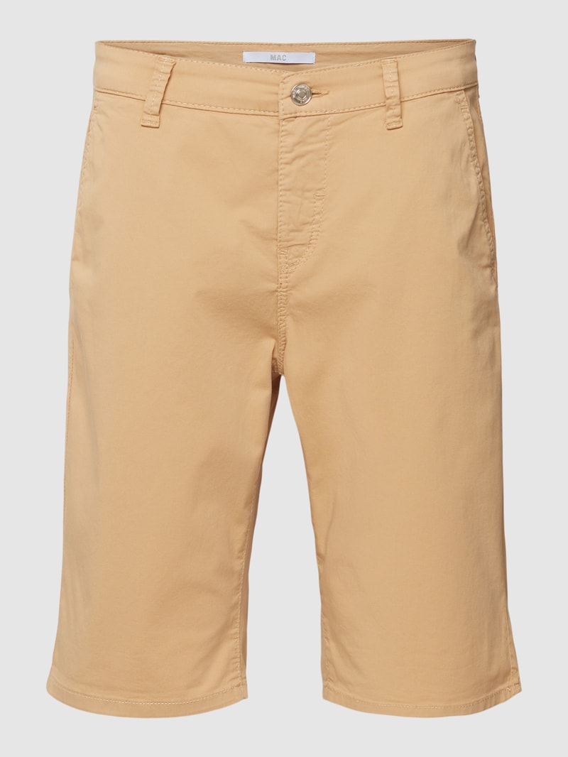 Chino-Shorts mit Allover-Print in beige