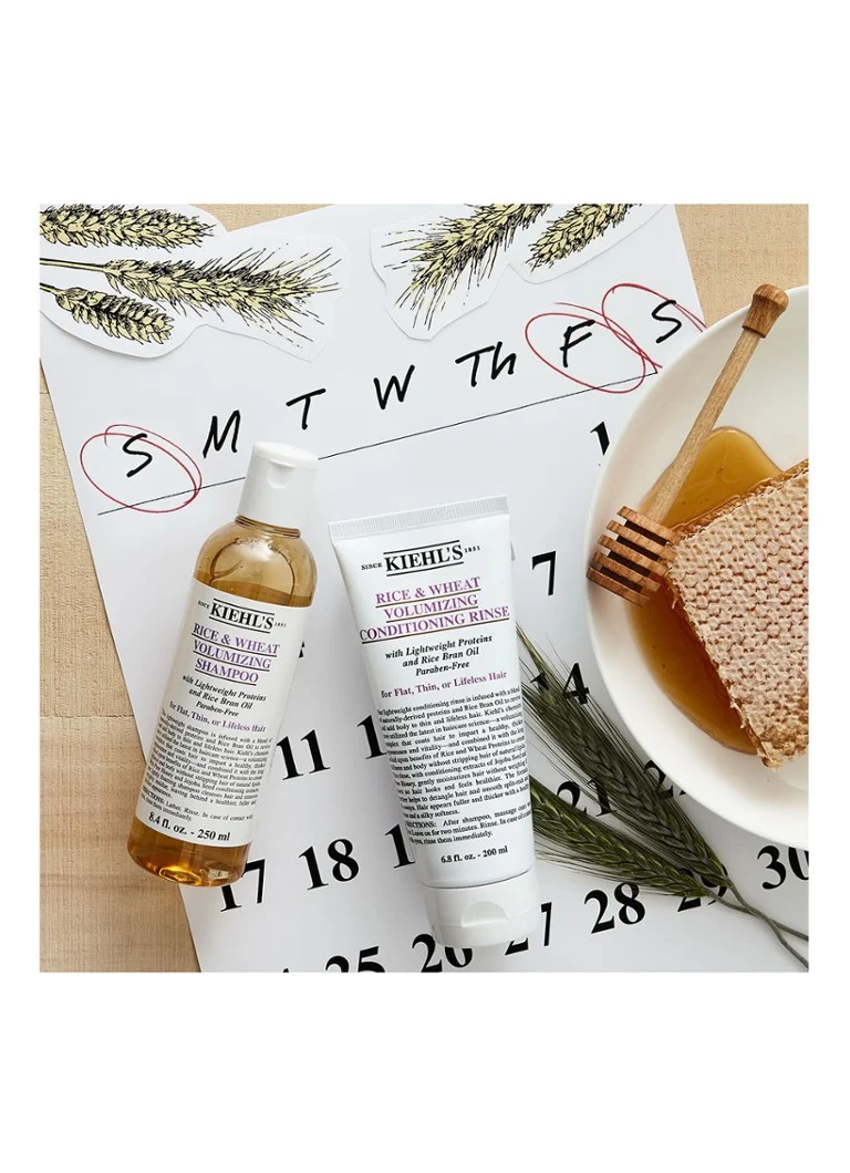 Kiehl's rīsu un kviešu apjoma kondicionieris skalošanai