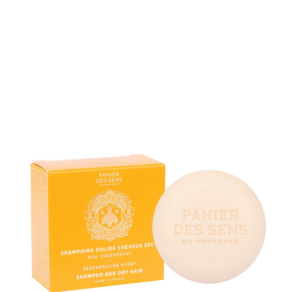Panier des Sens SHAMPOING SOLIDE CHEVEUX SECS | Miel Régénérant Shampooing solide