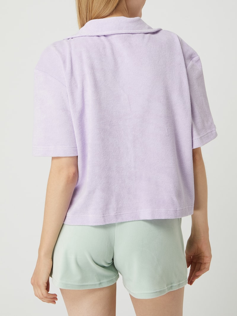 Pyjama-Oberteil aus Frottee Modell 'Towel' in purple