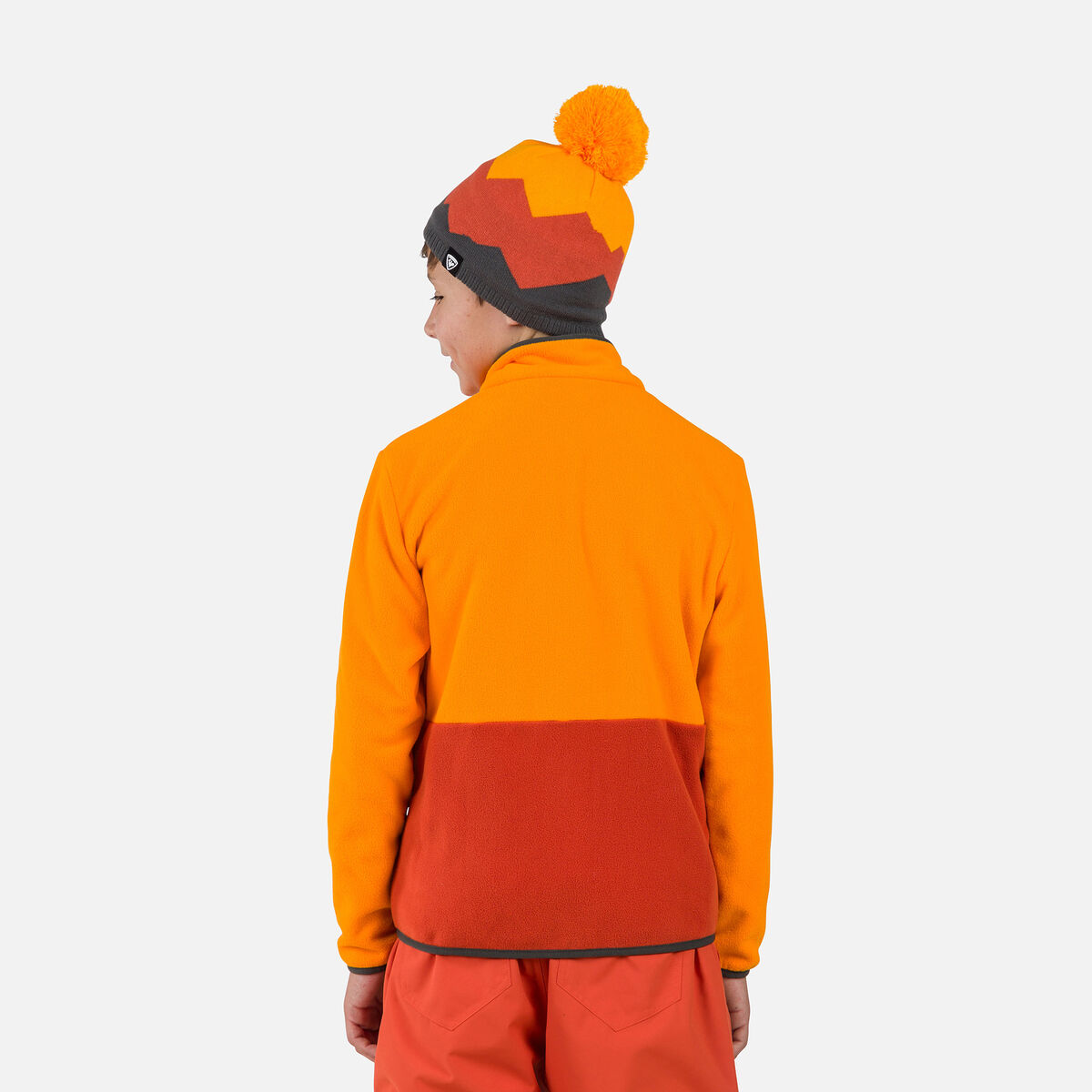 Junior-Fleecejacke mit durchgehendem Reißverschluss Strawpile