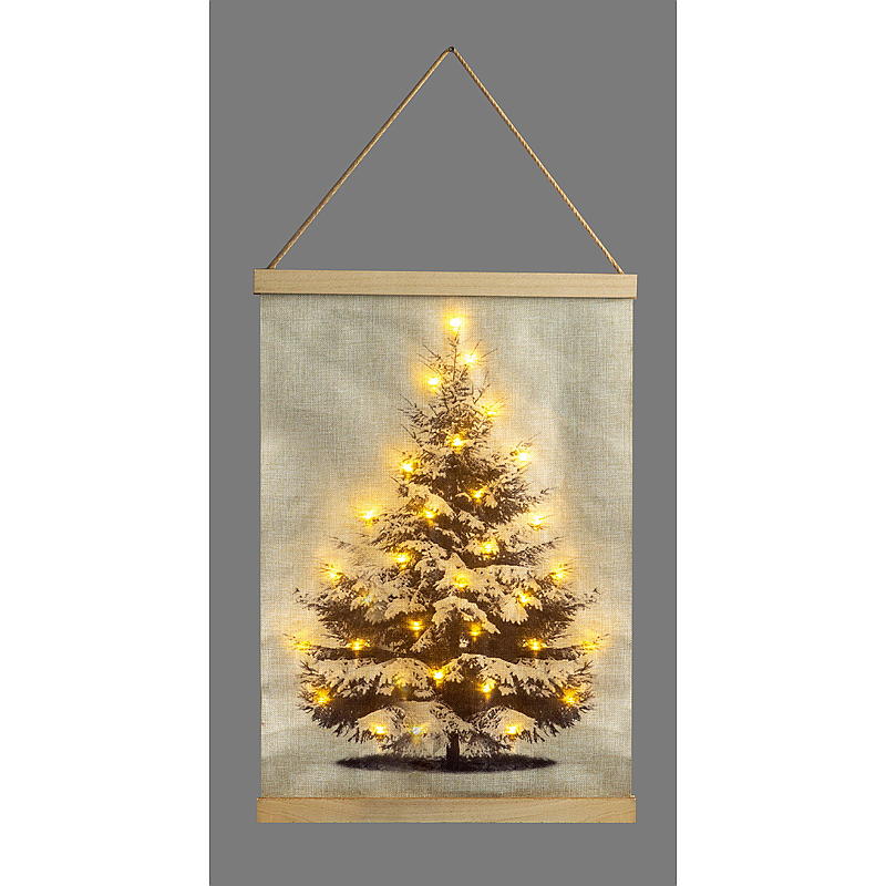 Home Veggdekor 40x60 cm LED juletre