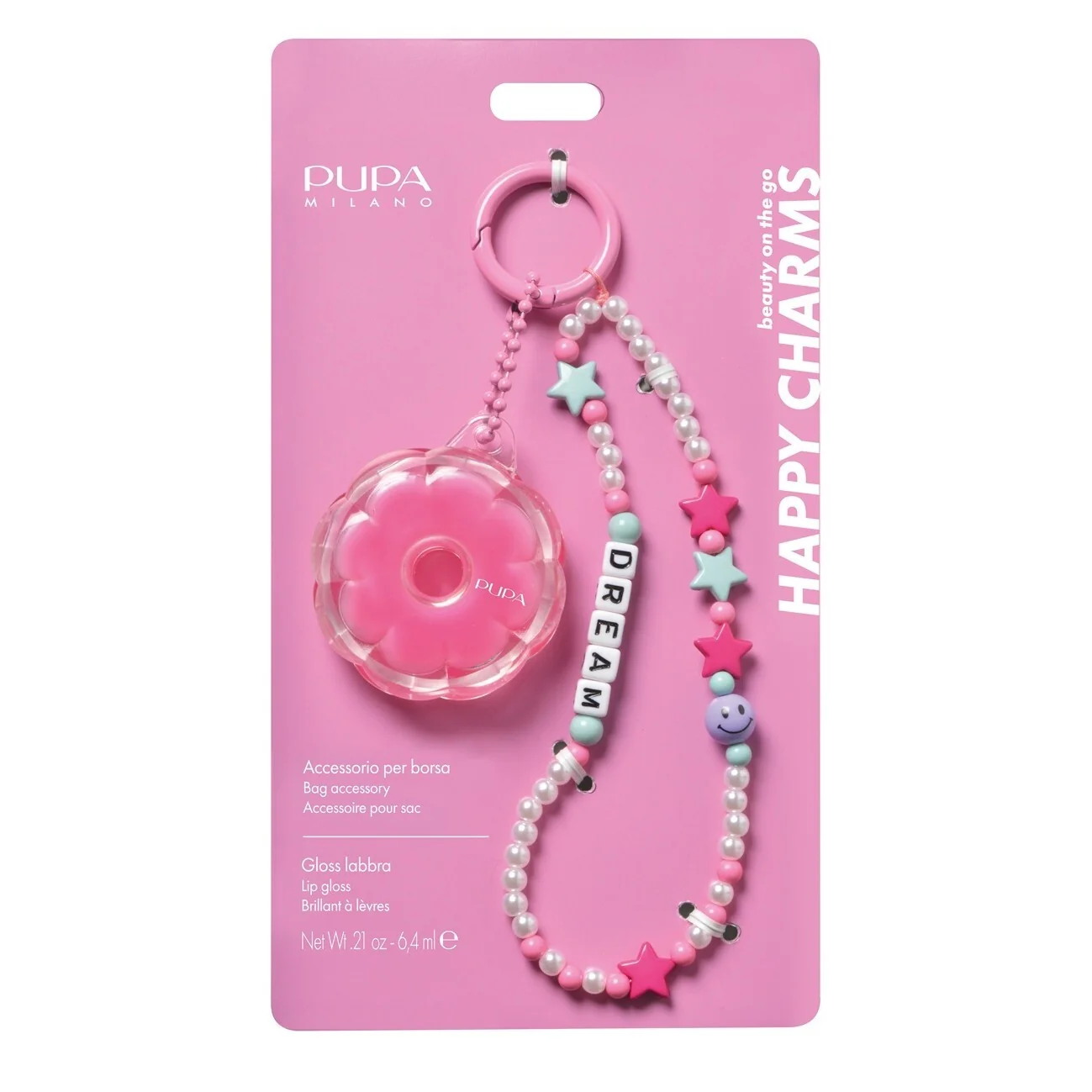 Brillo labial Happy Charms y otros accesorios