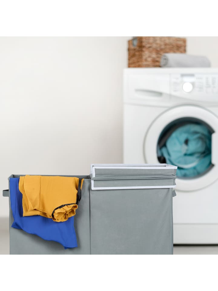 relaxdays Wäschekorb in Grau - 100 Liter günstig kaufen onesize