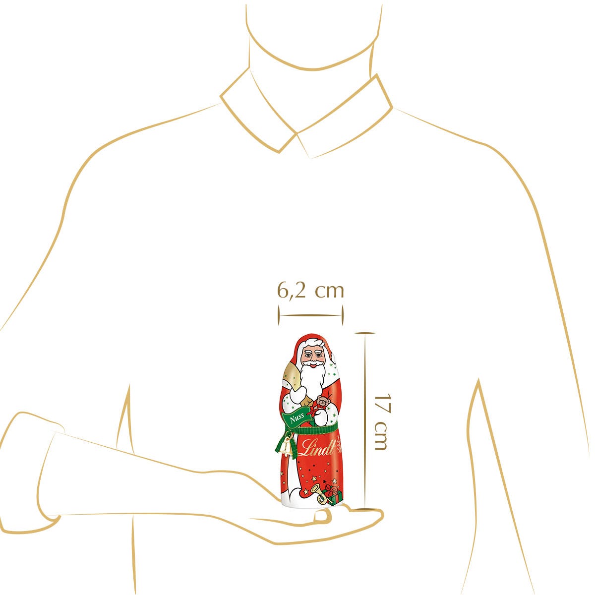 Weihnachtsmann Nuss, 125g