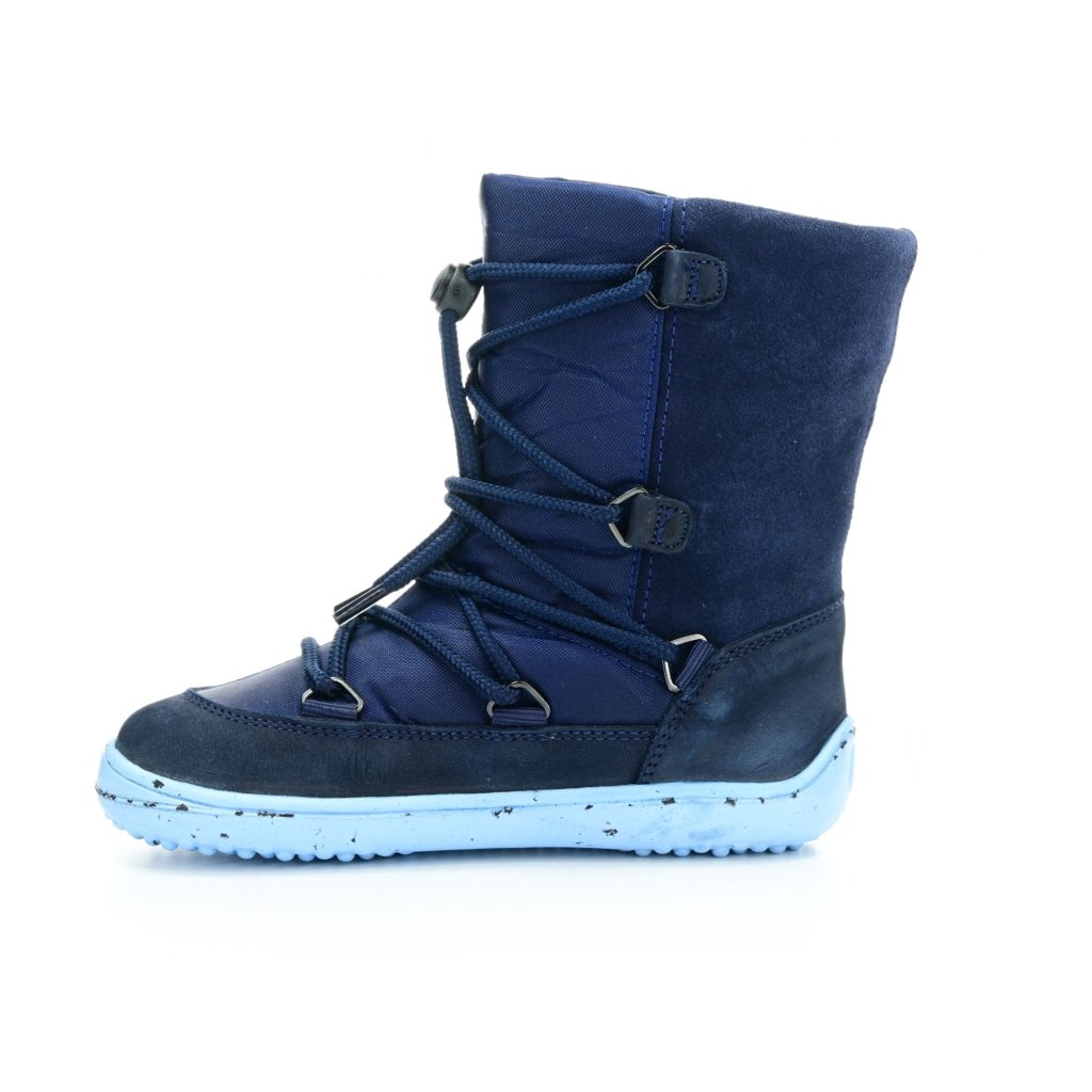 Be Lenka Snowfox Kids 2.0 Dunkelblau und Hellblau Winterbarfußschuhe