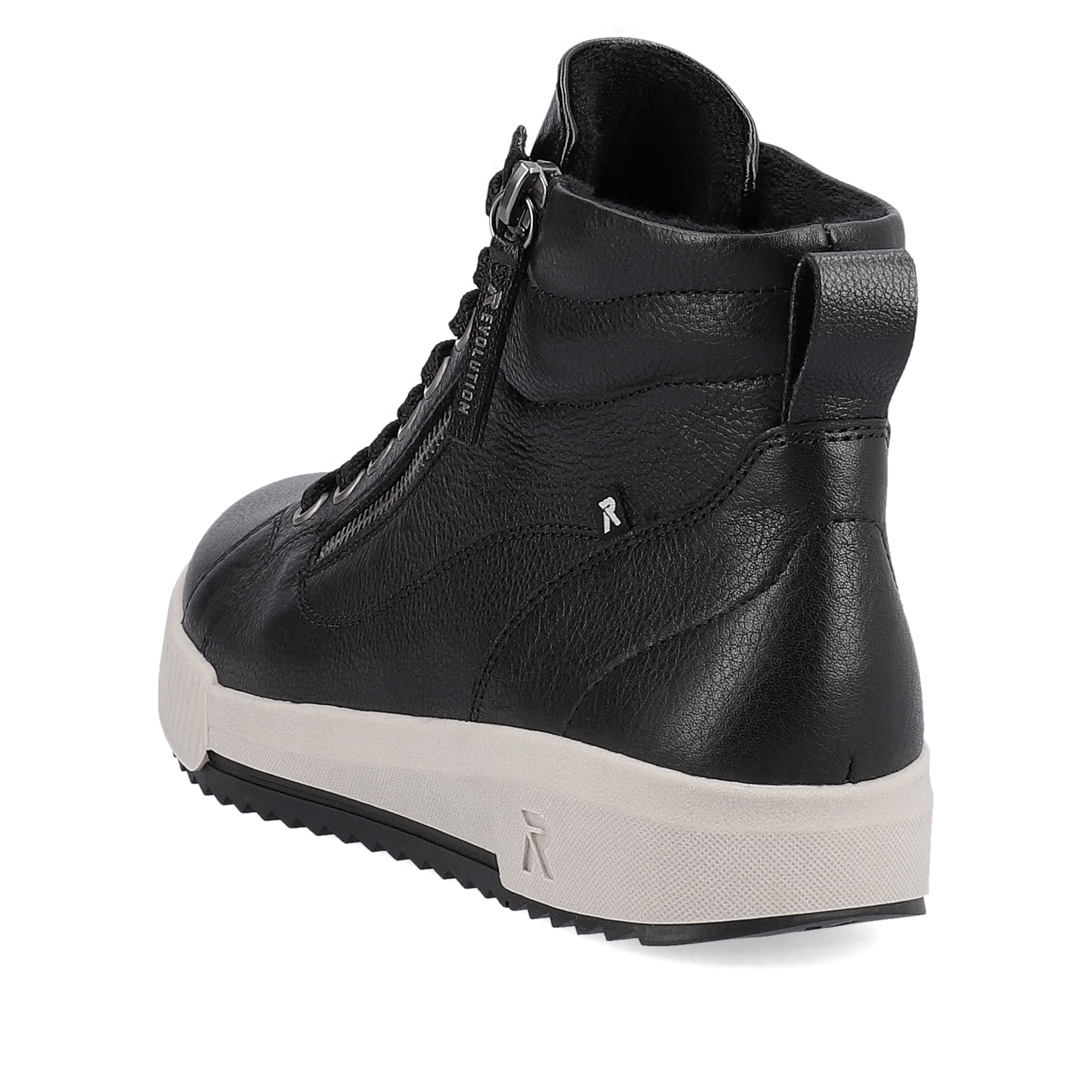 Rieker Damen Sneaker High steel black