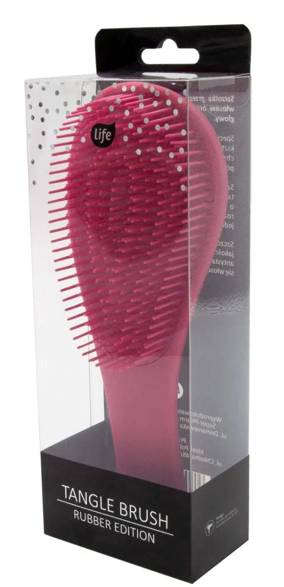 Life Tangle Brush gumena četka za kosu boje fuksije