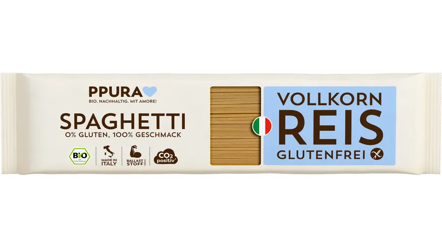PPURA Bio Spaghetti aus Vollkornreis 400 g